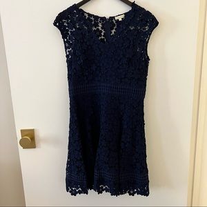 Shoshanna Lace Navy Dress Size 8